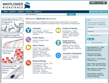 Tablet Screenshot of mayflowerbio.com